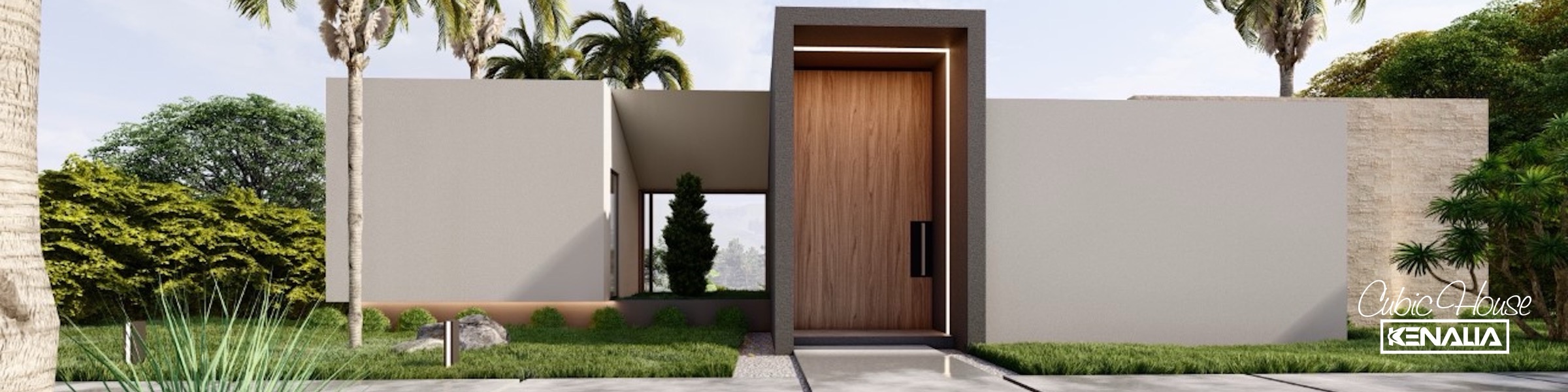 Cubic House Kenalia · Vista panorámica del proyecto